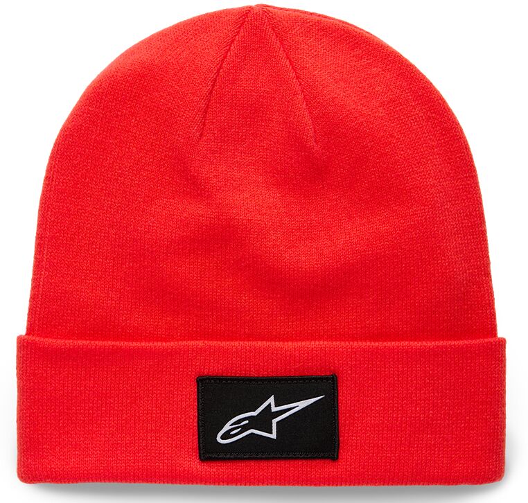 Beanie cuff augment bright red