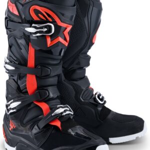 BOOT T7 END DS BLACK/RED/WH 12