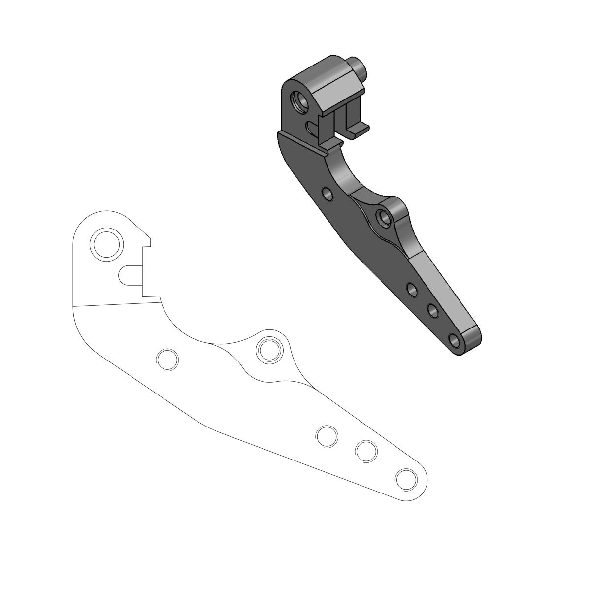 Pidur caliper adaptor