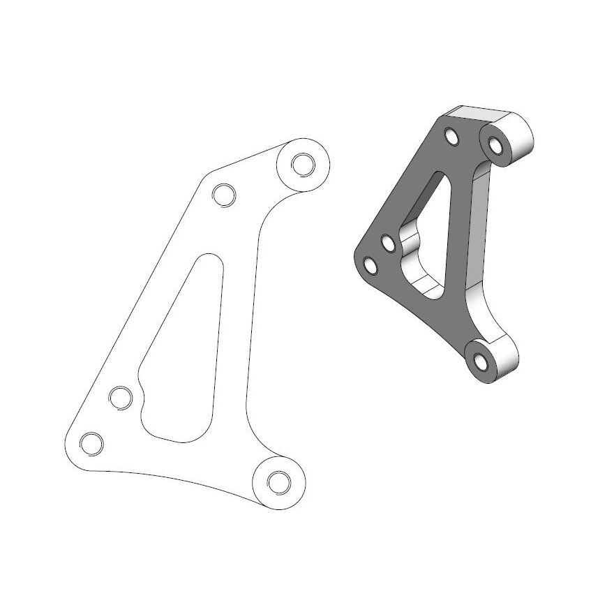 Pidur caliper adaptor sm