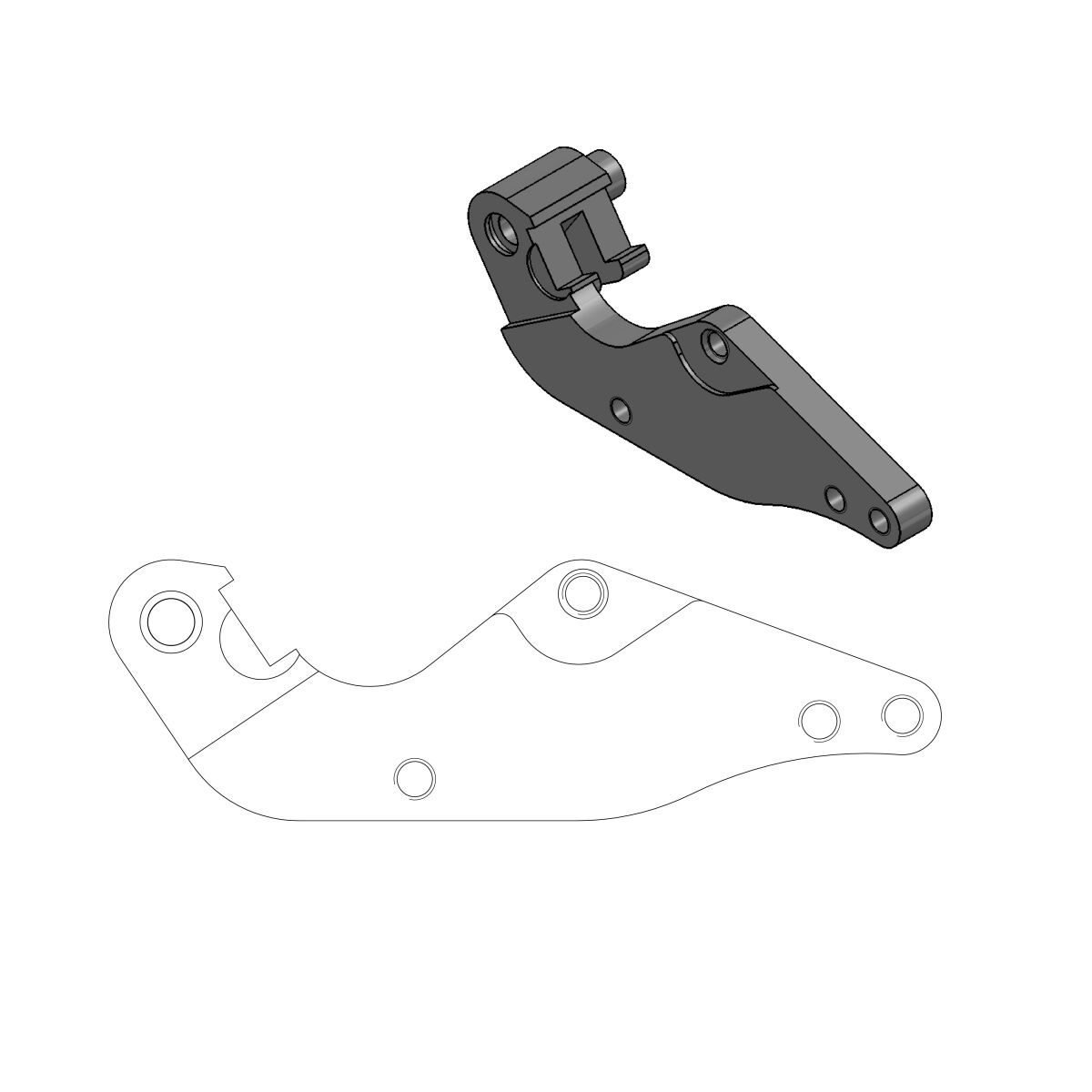 Pidur caliper adaptor sm