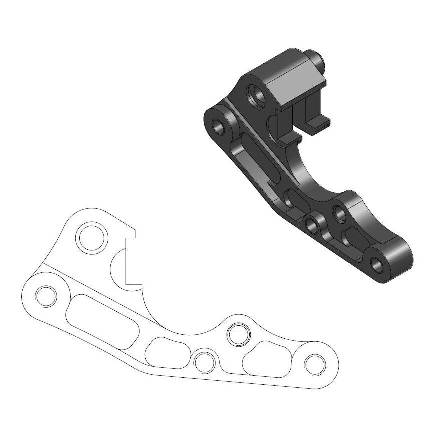 Pidur caliper adaptor
