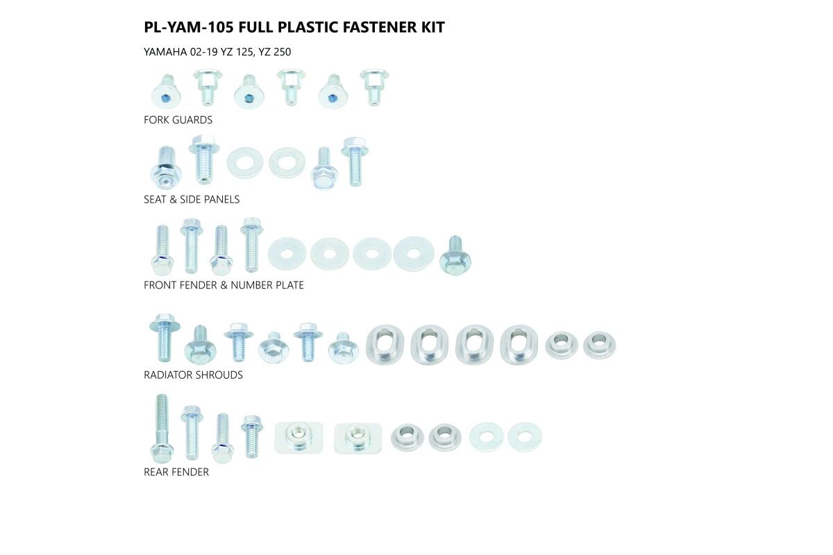 Plastikud poldid yz125/250 02-