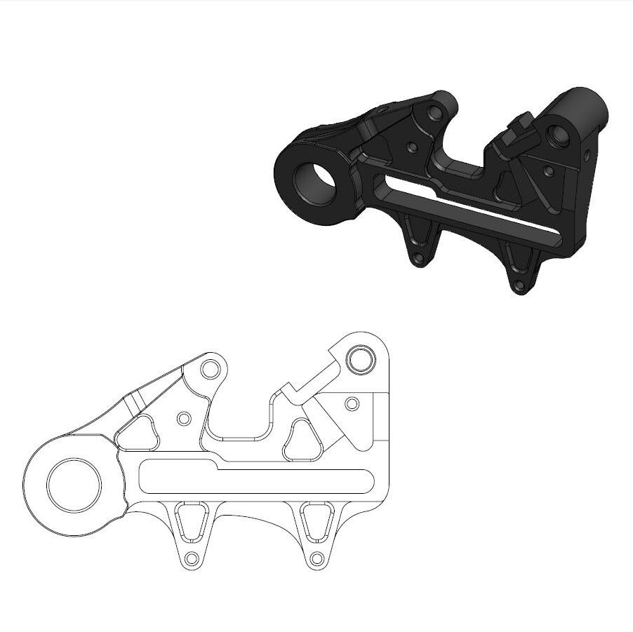 Pidur caliper adaptor 240mm