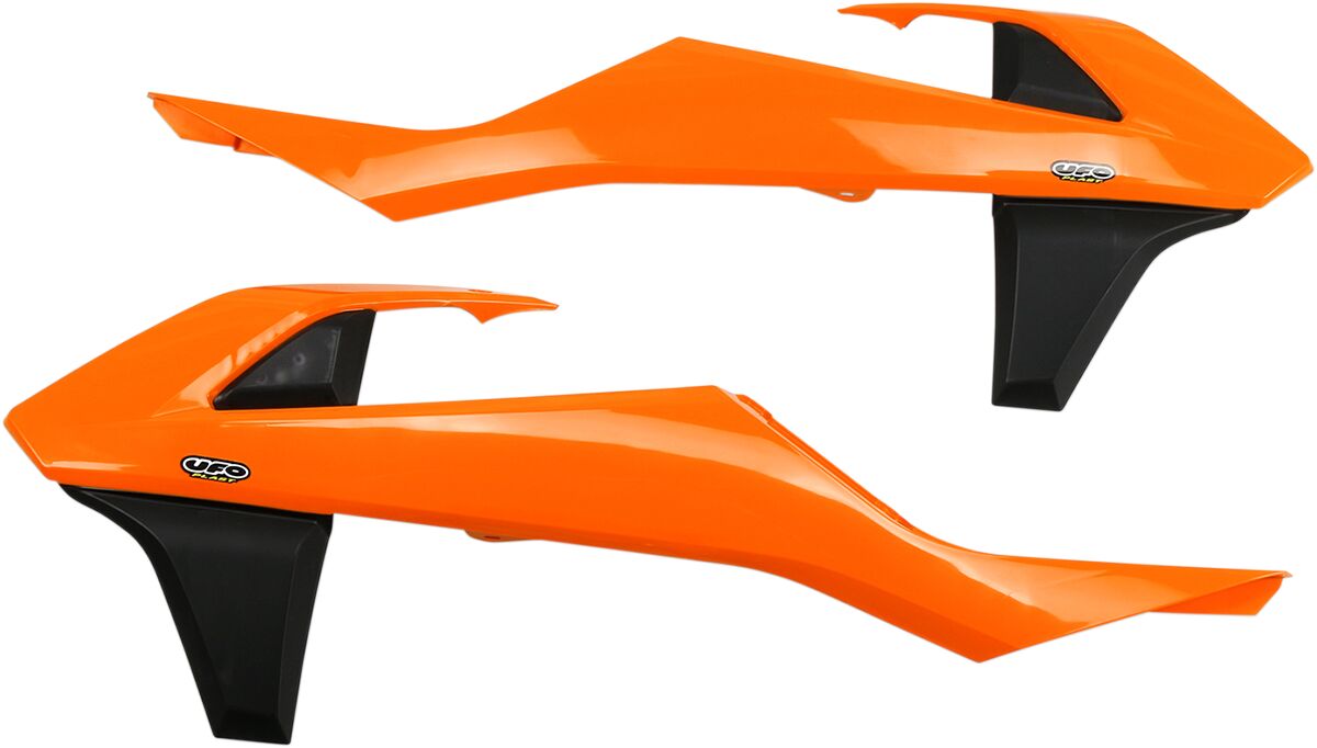 Radiator cvr ktm 16-18 or/bk