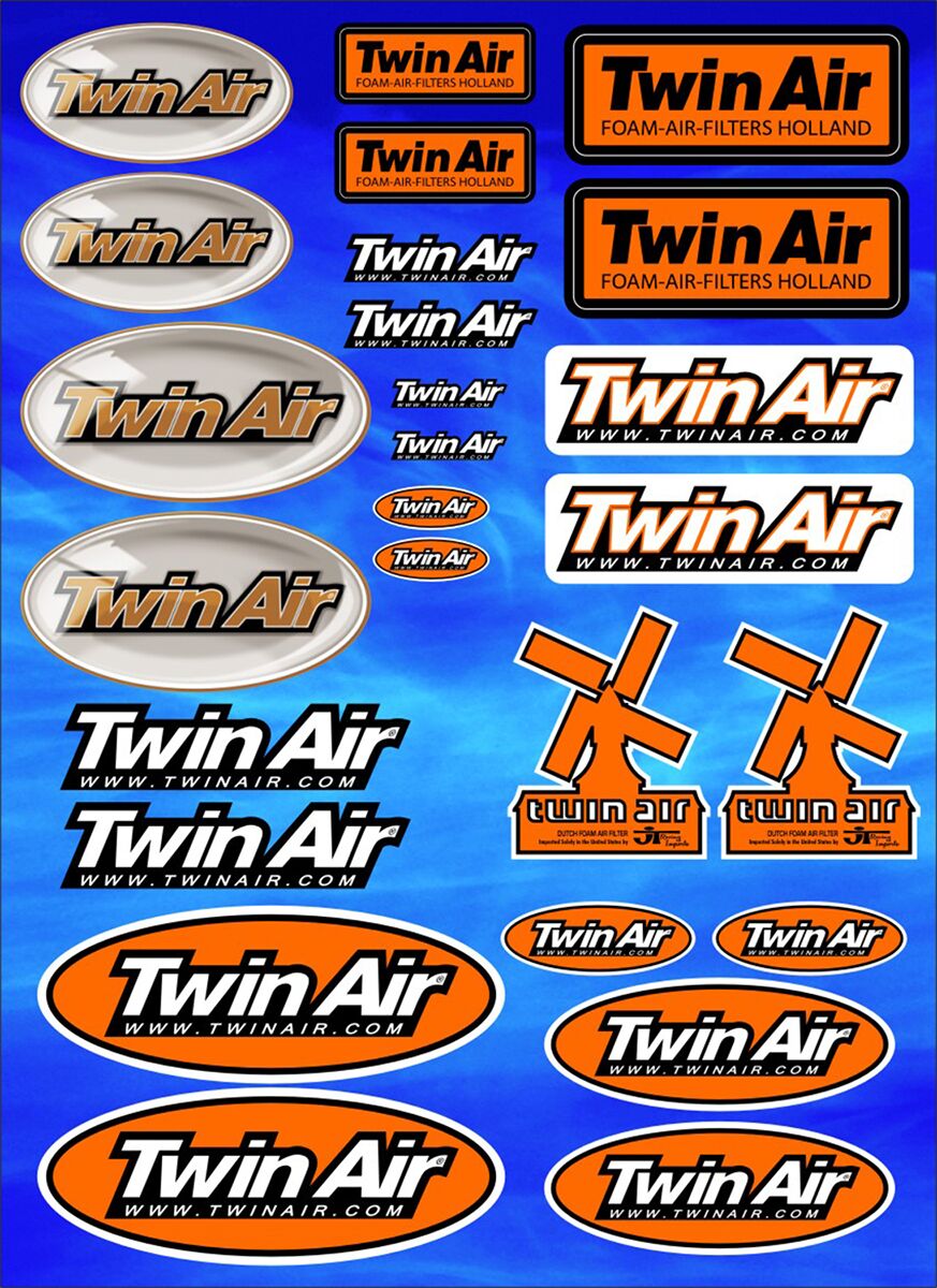 Twinair sticker sheet