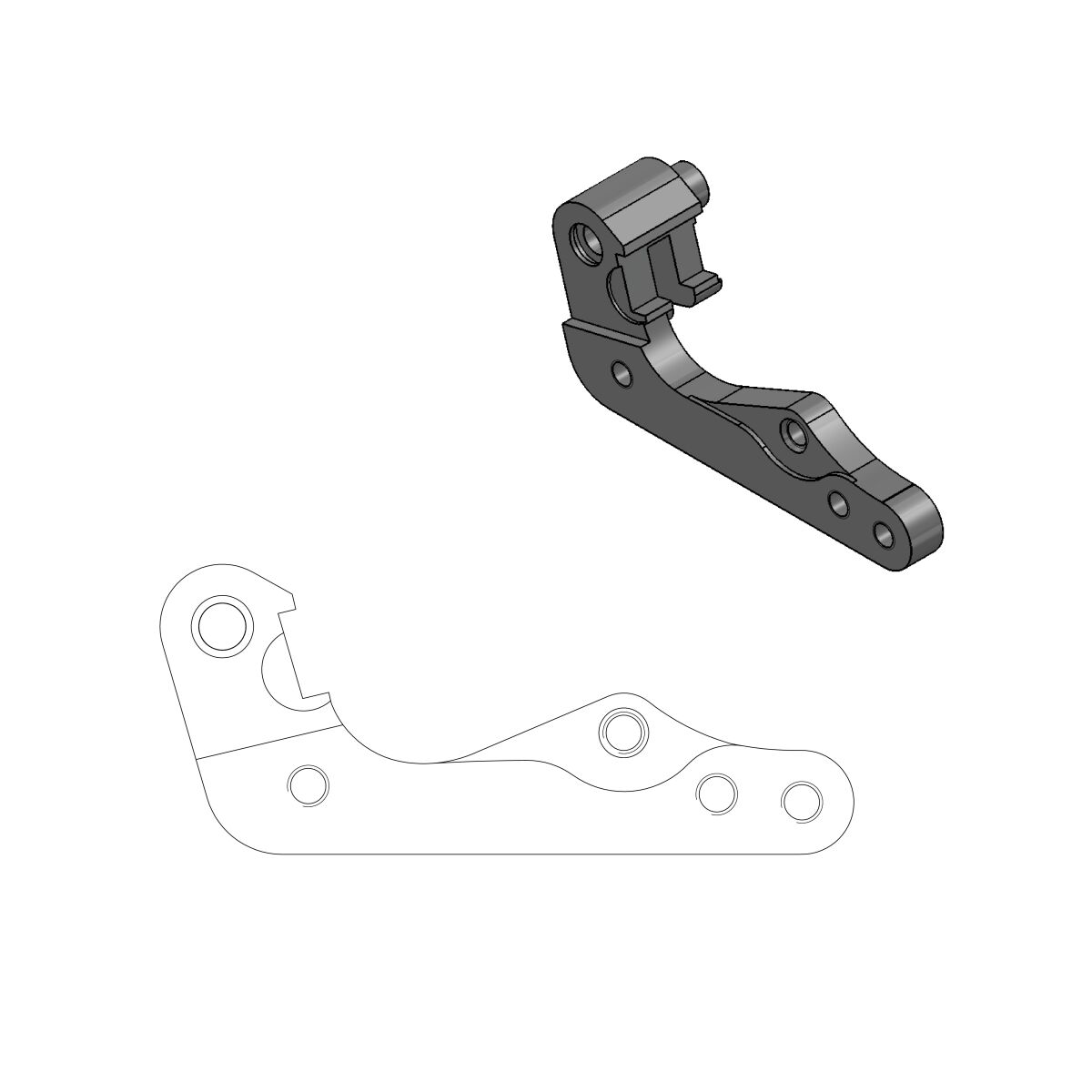 Pidur caliper adaptor