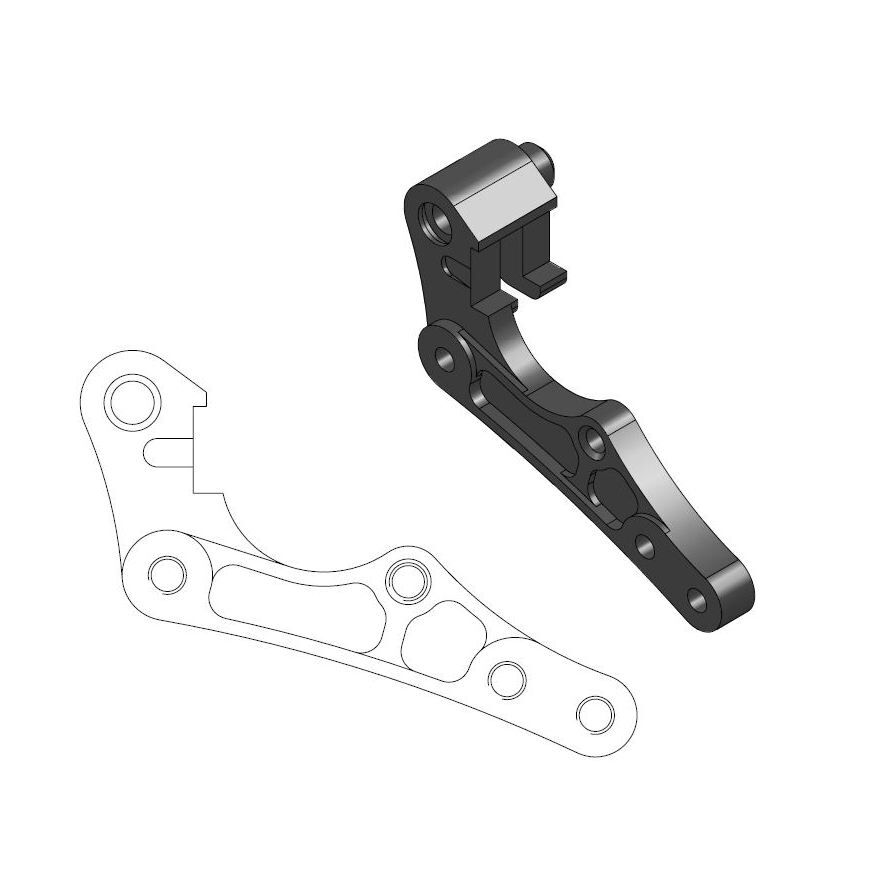 Pidur caliper adaptor sm