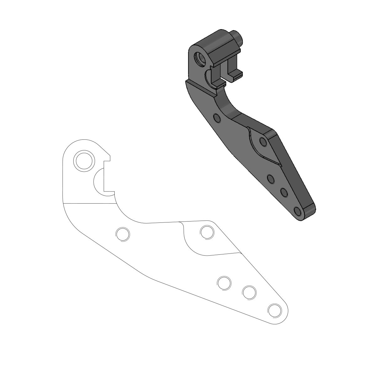 Pidur caliper adaptor