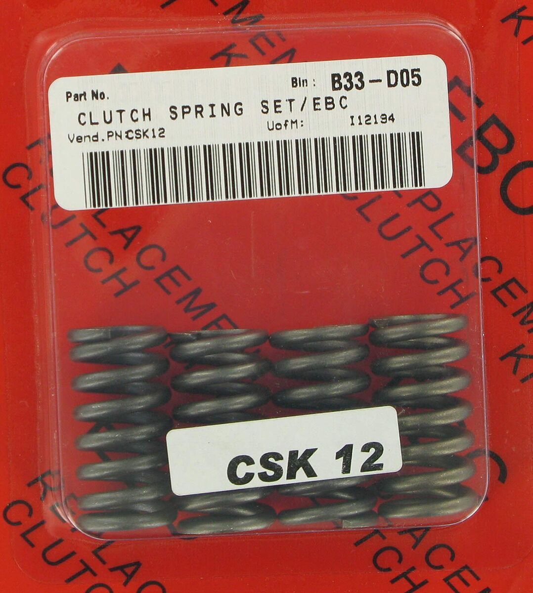 Sidur vedru komplekt csk