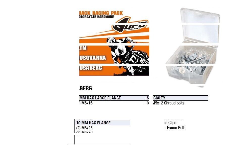 Track võidusõidu pack ktm/hva