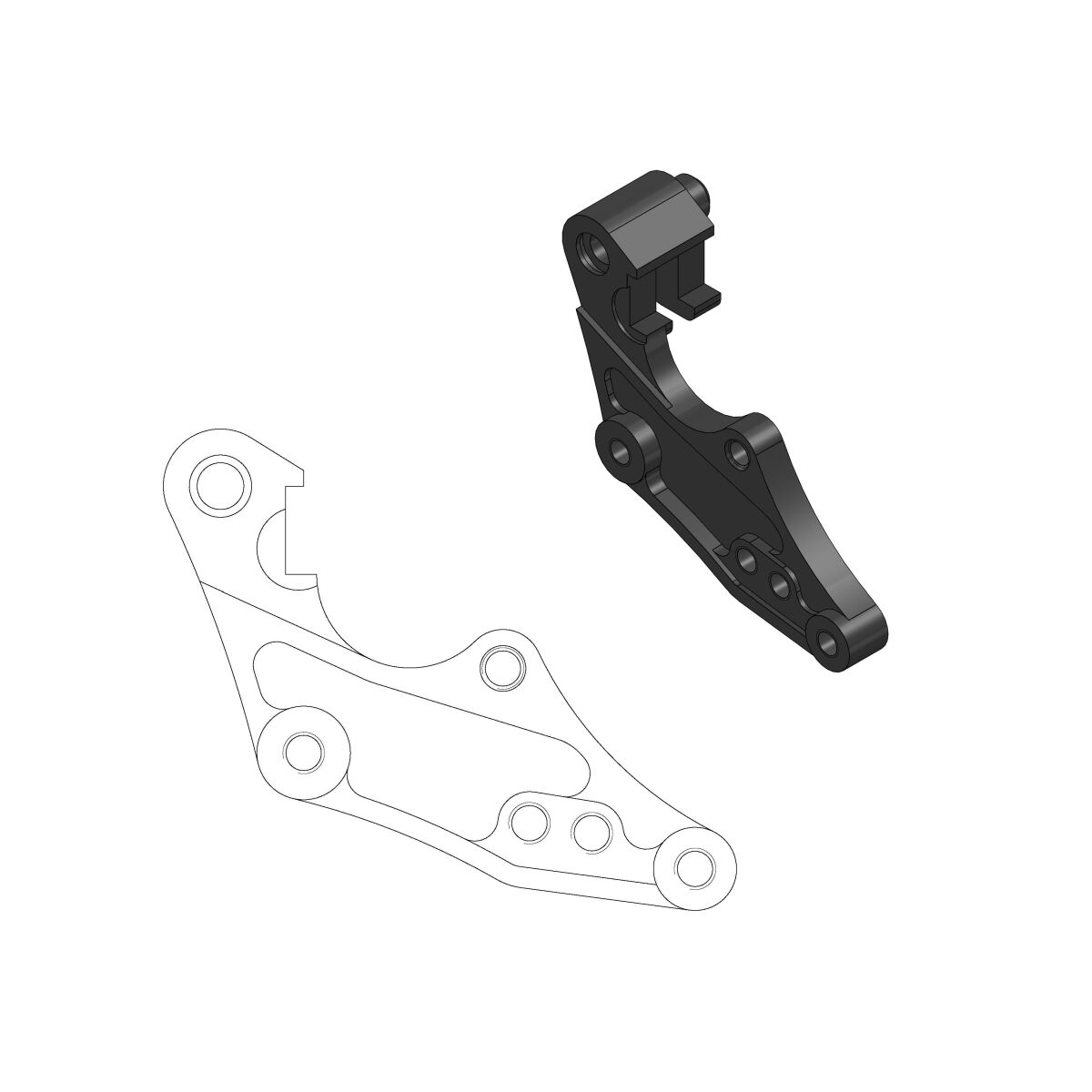 Pidur caliper adaptor