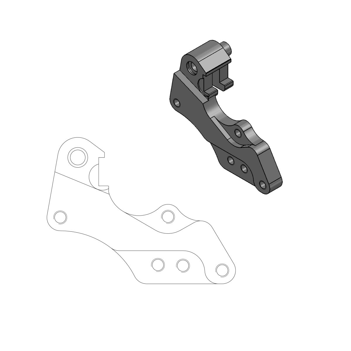 Pidur caliper adaptor