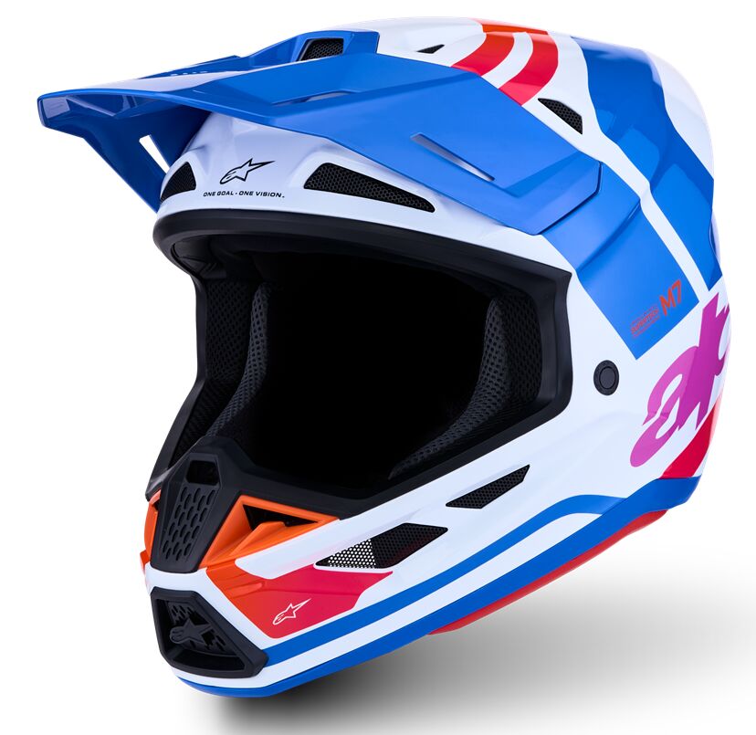Kiiver sm7 core wht/blu/pnk l