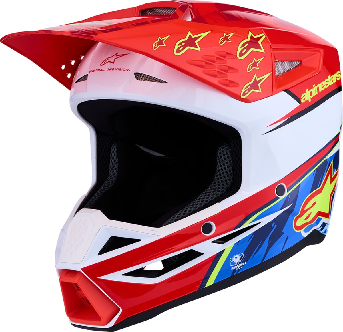 Kiiver noorte sm3 falcon rd/wh/bl
