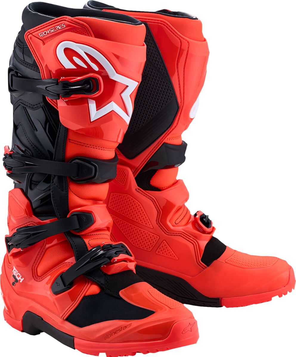 Saapad tech 7 enduro red fluo bl