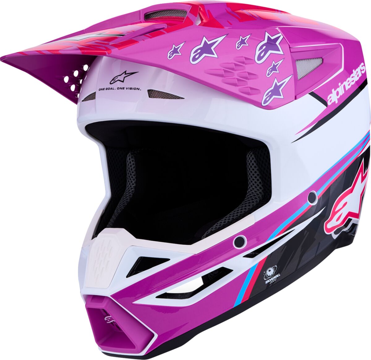 Kiiver sm3 falcon pur/wht/pnk